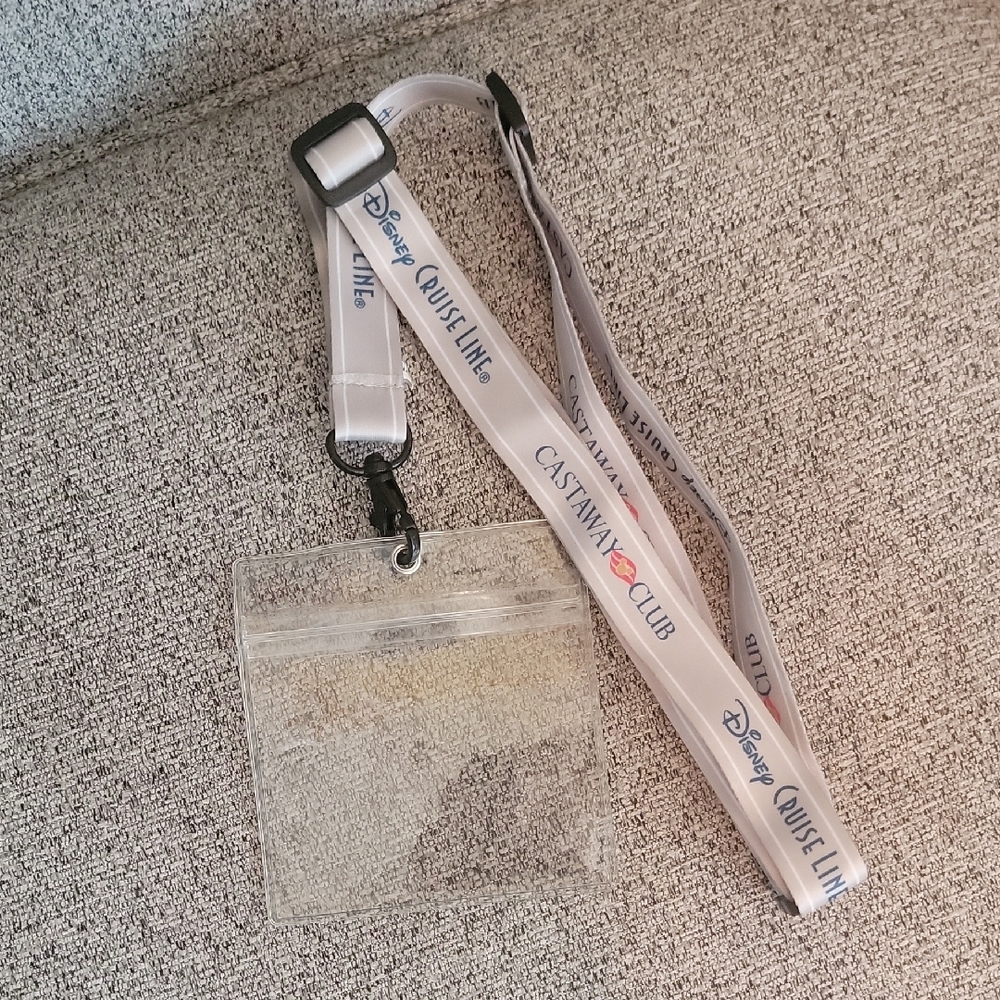Disney Cruise Line Lanyard with Clear ID Holder
